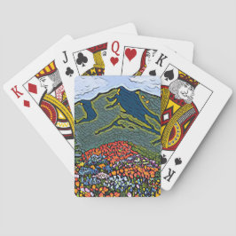 Uppspelningskort Mt Tamalpais Wildrows Painting Casinokort
