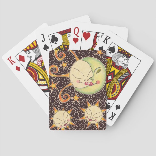 Uppspelningskort sol & Måne Kortlek (Baksidan)