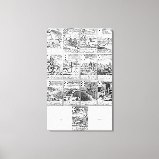 Uppspelningskort som satirar "bubbelventilation" canvastryck (Framsida)