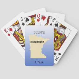 Uppspelningskort - Staten Minnesota Karta med stad Casinokort