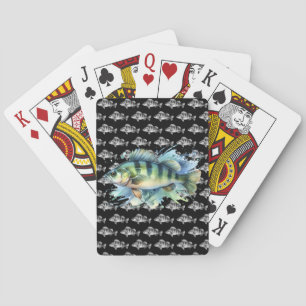 Uppspelningskort - Vattenfärgsserie: Perch Casinokort