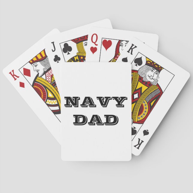 Uppspelningskort vid flottan Pappa Spel Kort (Baksidan)