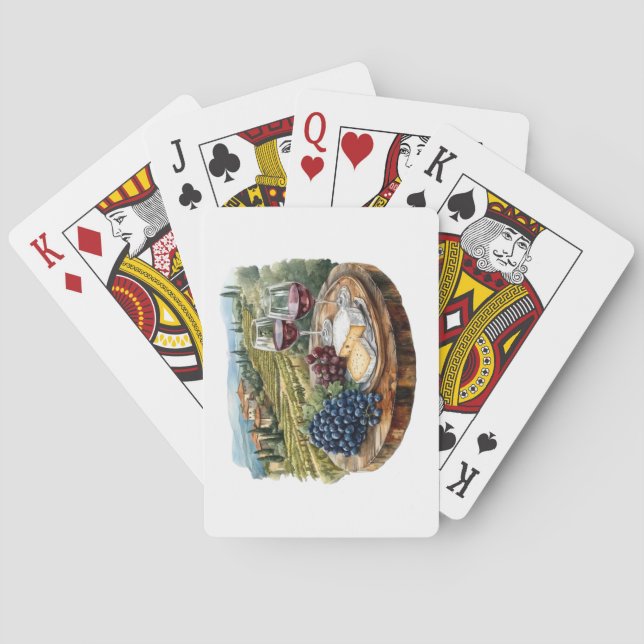 Uppspelningskort vin Land Casinokort (Baksidan)