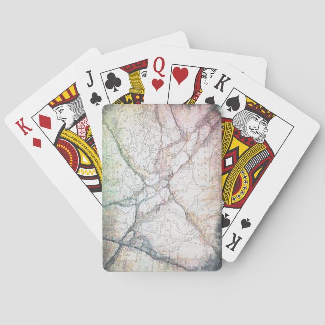 Uppspelningskort vintage Karta Casinokort (Baksidan)
