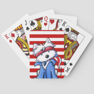Uppspelningskort Westie Chef Spel Kort