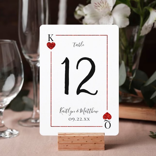 Uppspelningskortets Bröllop-Bord-nummer i Monogram Inbjudningar (Skapare uppladdad)