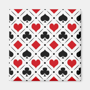 Uppspelningskortets kostym-symboler magnet