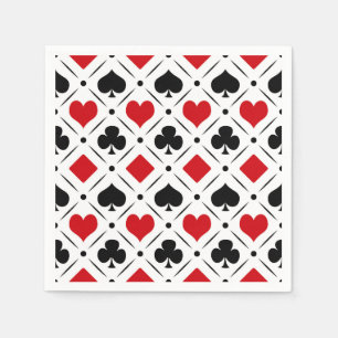 Uppspelningskortets kostym-symboler pappersservett