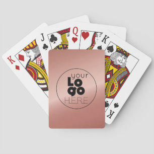 Uppspelningskortsuppsättning för Logotyp Metallic Casinokort