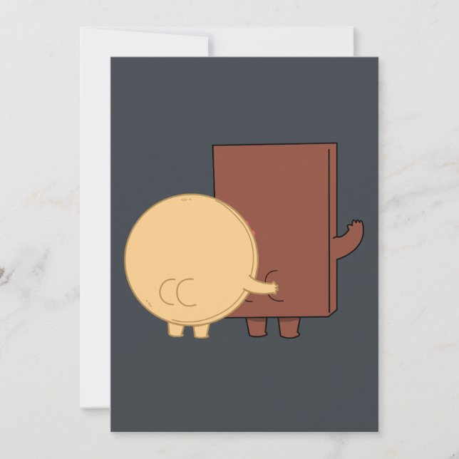 Uppspelningsläge för Choco och pancake Inbjudningar (Framsida)