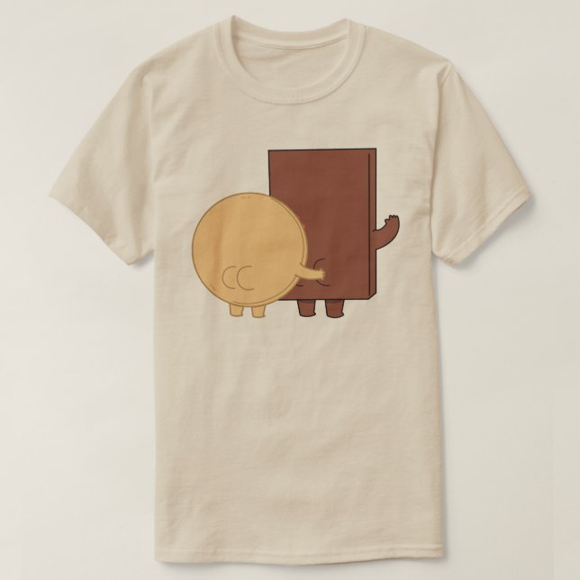 Uppspelningsläge för Choco och pancake T Shirt (Design framsida)
