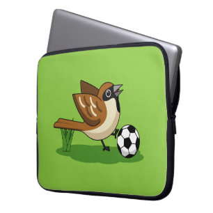Uppspelningslist för Cute Tecknad Sparrow Laptop Fodral
