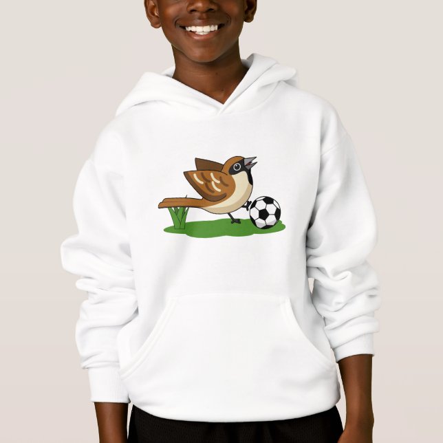 Uppspelningslist för Cute Tecknad Sparrow T Shirt (Framsida)