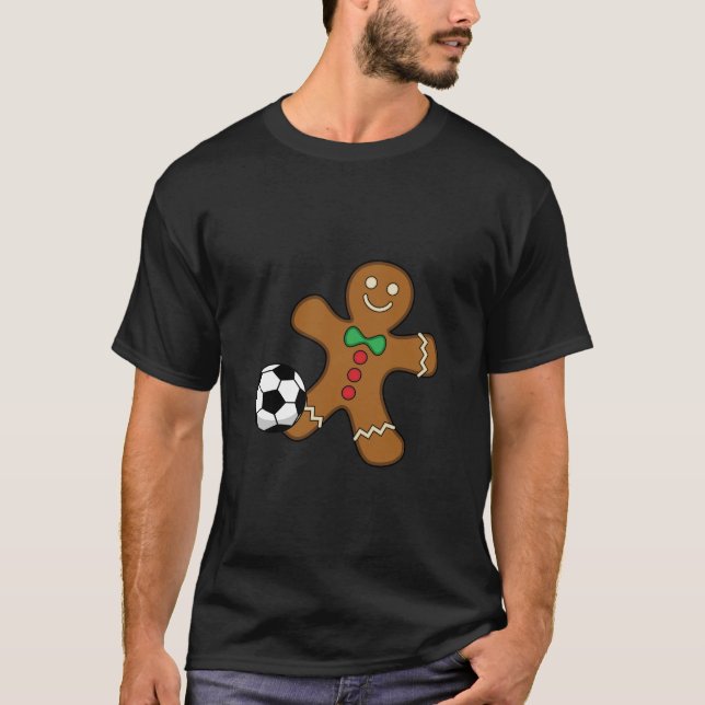 Uppspelningslist för pepparkaksgubbe t shirt (Framsida)