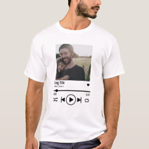 Uppspelningslista för anpassningsbar i Fars dag P T Shirt