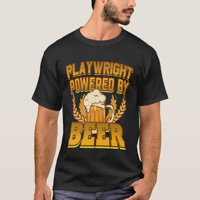 Uppspelningsrätt med öl t shirt (Framsida)