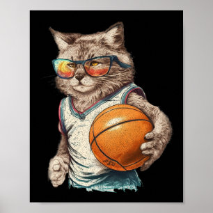 Uppspelningsskal för vintage Retro Cat Poster