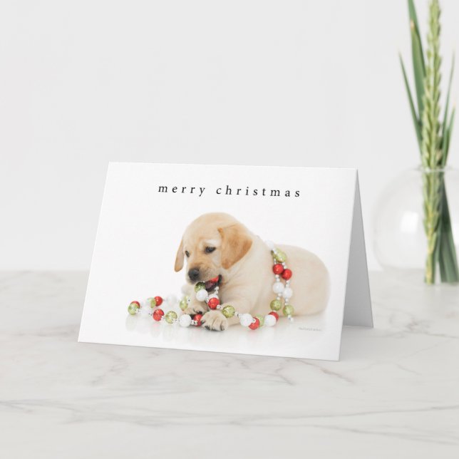Uppspelningstid för helgdag Puppy Helgkort (Framsida)