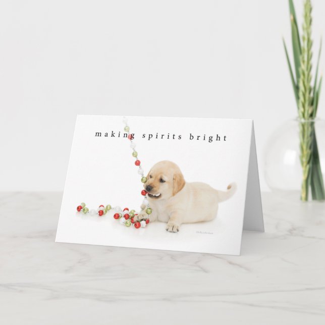 Uppspelningstid för helgdag Puppy Helgkort (Framsida)