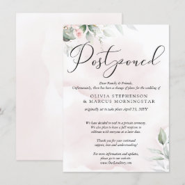 Uppställd Bröllops Watercolor Ljust Rosa Nyans Inbjudningar