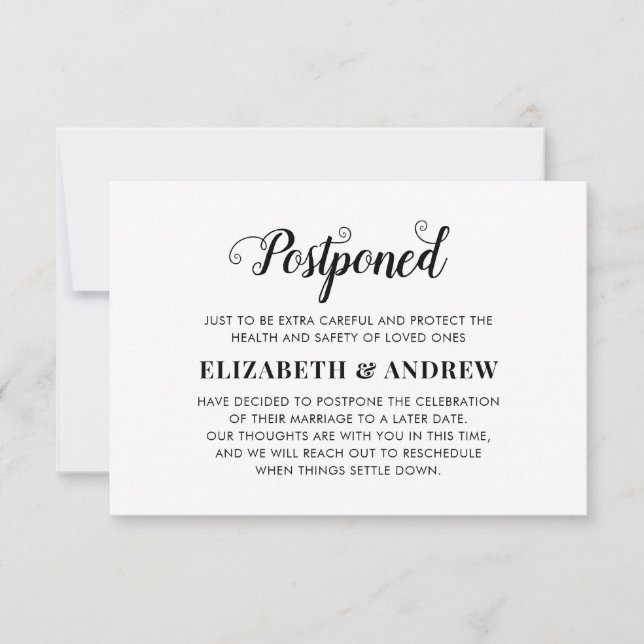 Uppställd bröllopsförändring av planer Elegant man Meddelande (Framsida)