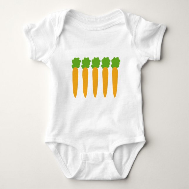 uppställda morötter tee shirt (Framsida)