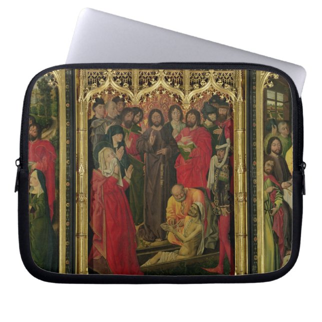 Uppståndelse av den Lazarus triptychen; Lyfta av L Laptop Fodral (Framsidan)