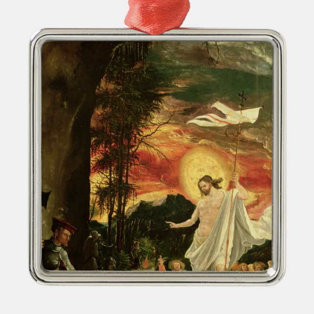 Uppståndelse av Kristus, 1518 Julgransprydnad Metall (Framsidan)