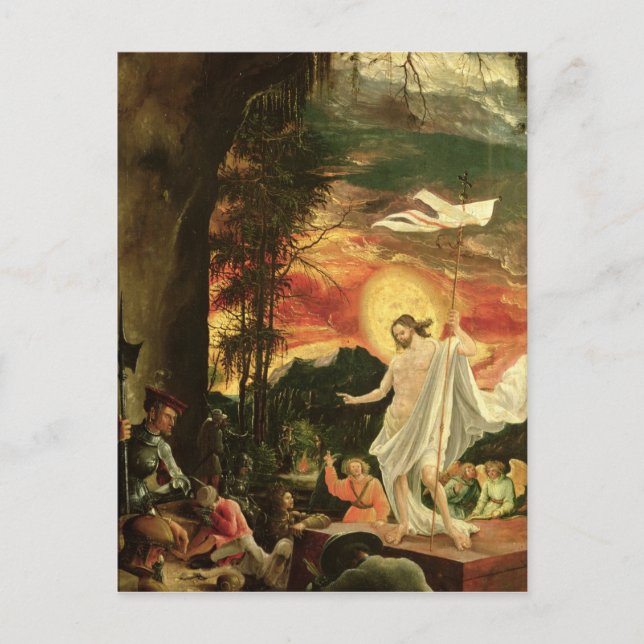 Uppståndelse av Kristus, 1518 Vykort (Framsida)