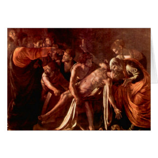 Uppståndelse av Lazarus vid Caravaggio Hälsningskort