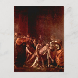 Uppståndelse av Lazarus vid Caravaggio Vykort