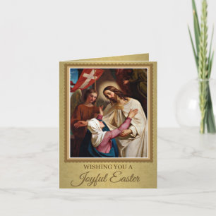 Uppståndelse Påsk Jesus Religiös Vintage Helgkort