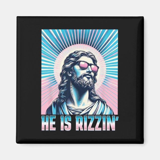 Uppståndelse Rolig Påsk Rizz Singlar Han Är Rizzi Magnet (Framsidan)