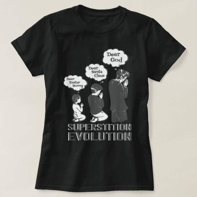 uppståndelse, uppviglande ateistagnostisk utveckli t shirt (Design framsida)
