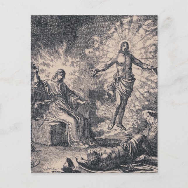 Uppståndelsen av Jesus Kristus av Jan Luyken Flygblad (Framsidan)