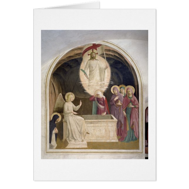 Uppståndelsen av Kristus och de fromma kvinnorna Hälsningskort (Framsidan)