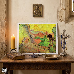 Uppståndelsen av Lazarus av Vincent van Gogh Poster