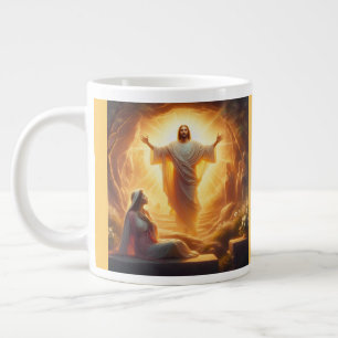 Uppståndelsens ljus: Jesus Kristus uppstår Jumbo Mugg