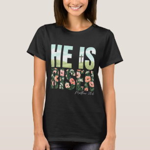 Uppstånden Boho Påsk Kristna Jesus Kvinnor Flickor T Shirt