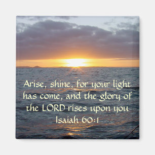 Uppstår sken - den Isaiah 60:1 Magnet