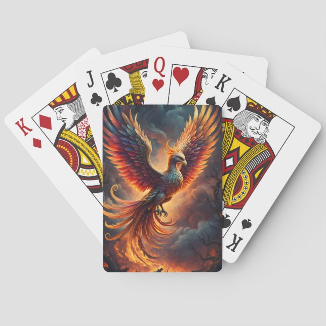 Uppstigande Fenix Casinokort (Baksidan)