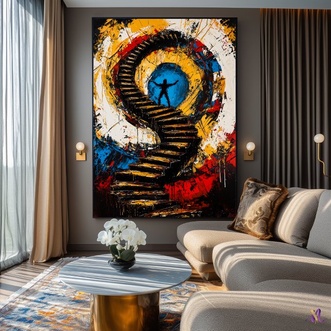 Uppstigning av sinnet – expressionistisk surrealis poster (Skapare uppladdad)