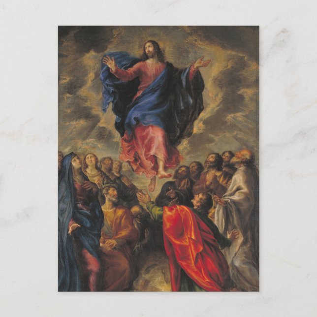 Uppstigning över mängden helg vykort (Framsida)