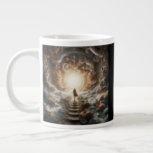 Uppstigning till Ljuset Jumbo Mugg (Vänster)