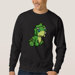 Uppstoppad Triceratops Dinosaurie Dino Barn Lång Ärmad Tröja