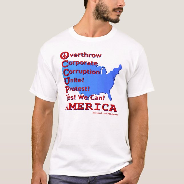 Uppta Amerika! Tee (Framsida)