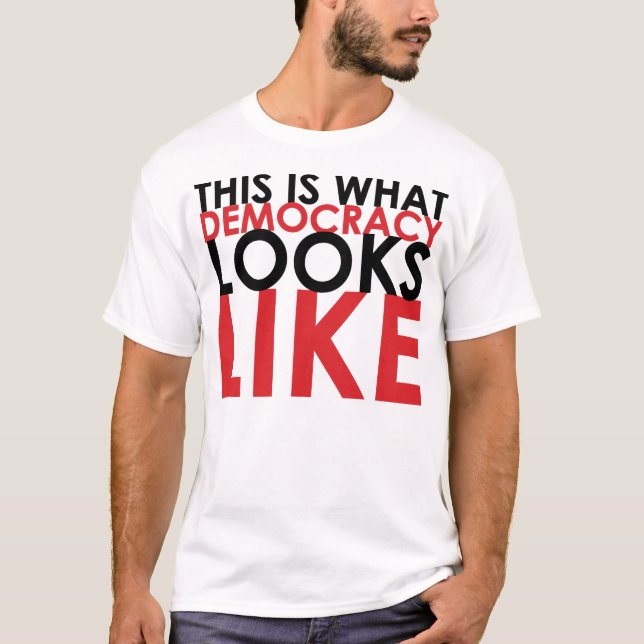 Uppta den Santa Cruz "demokrati" T-tröja T Shirt (Framsida)