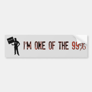 Uppta! Vi är den 99% bildekalet Bildekal