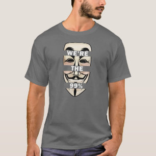UPPTA WALLSTREET: Anonymt är VI 99%na! Tee Shirt