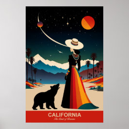 Upptäck Allure of California Travel Poster